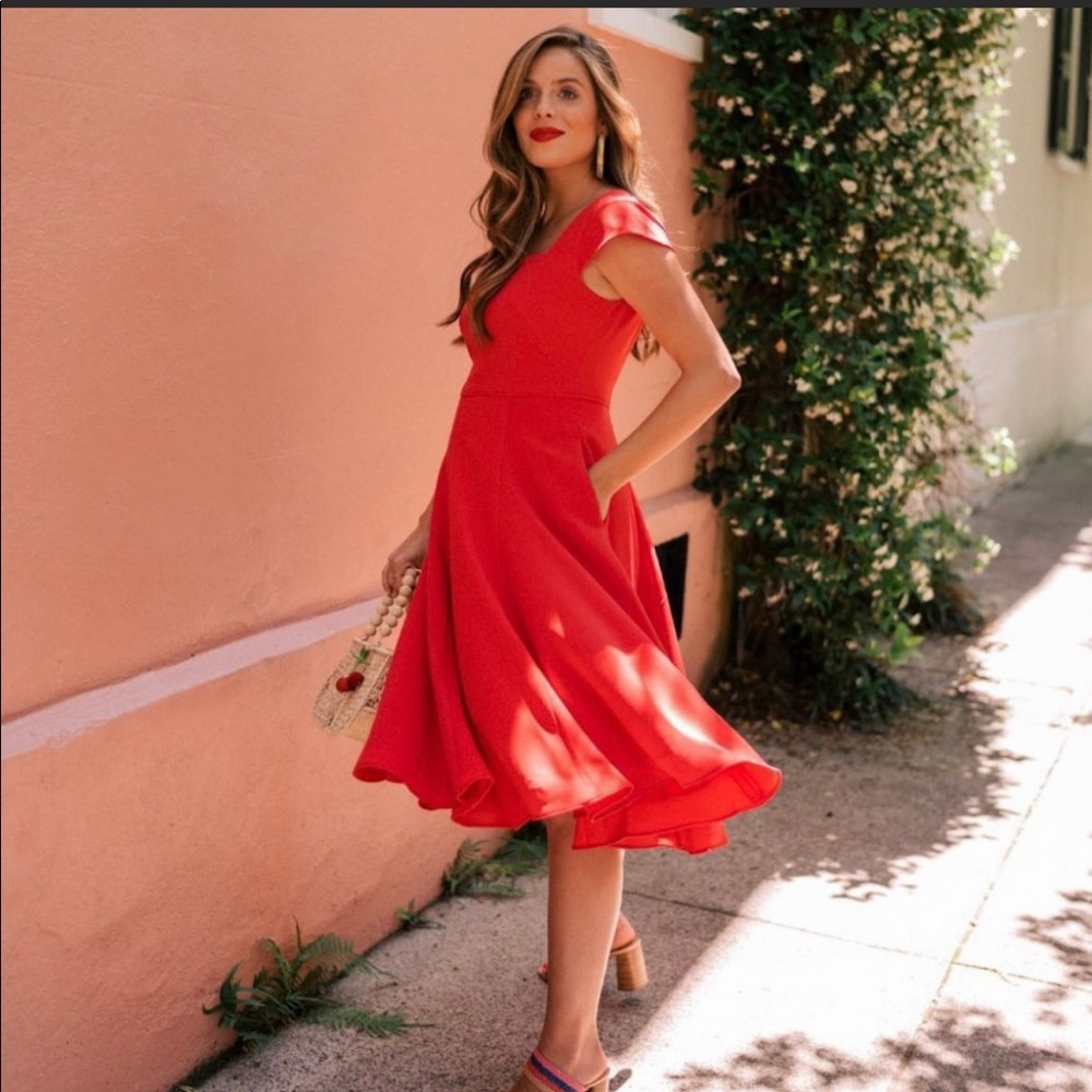 Gal Meet Glam  Regina Scoop Fit & Flare Dress